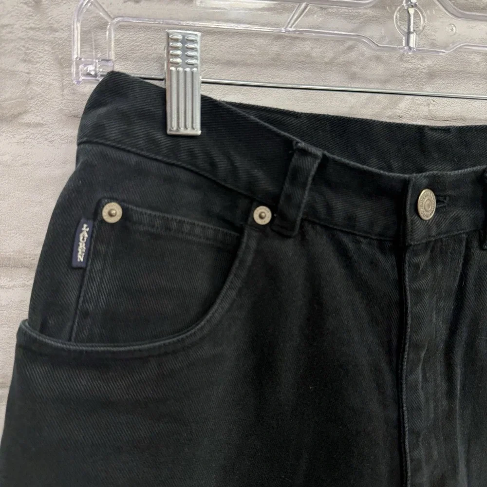 Lauren Ralph Lauren‎ Woman Black High Rise Straight Leg Boyfriend Jeans Sz 8 Y2K
